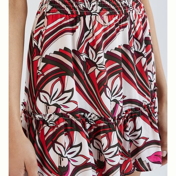 Anthropologie Floral Mini Skirt - Picture 2 of 9